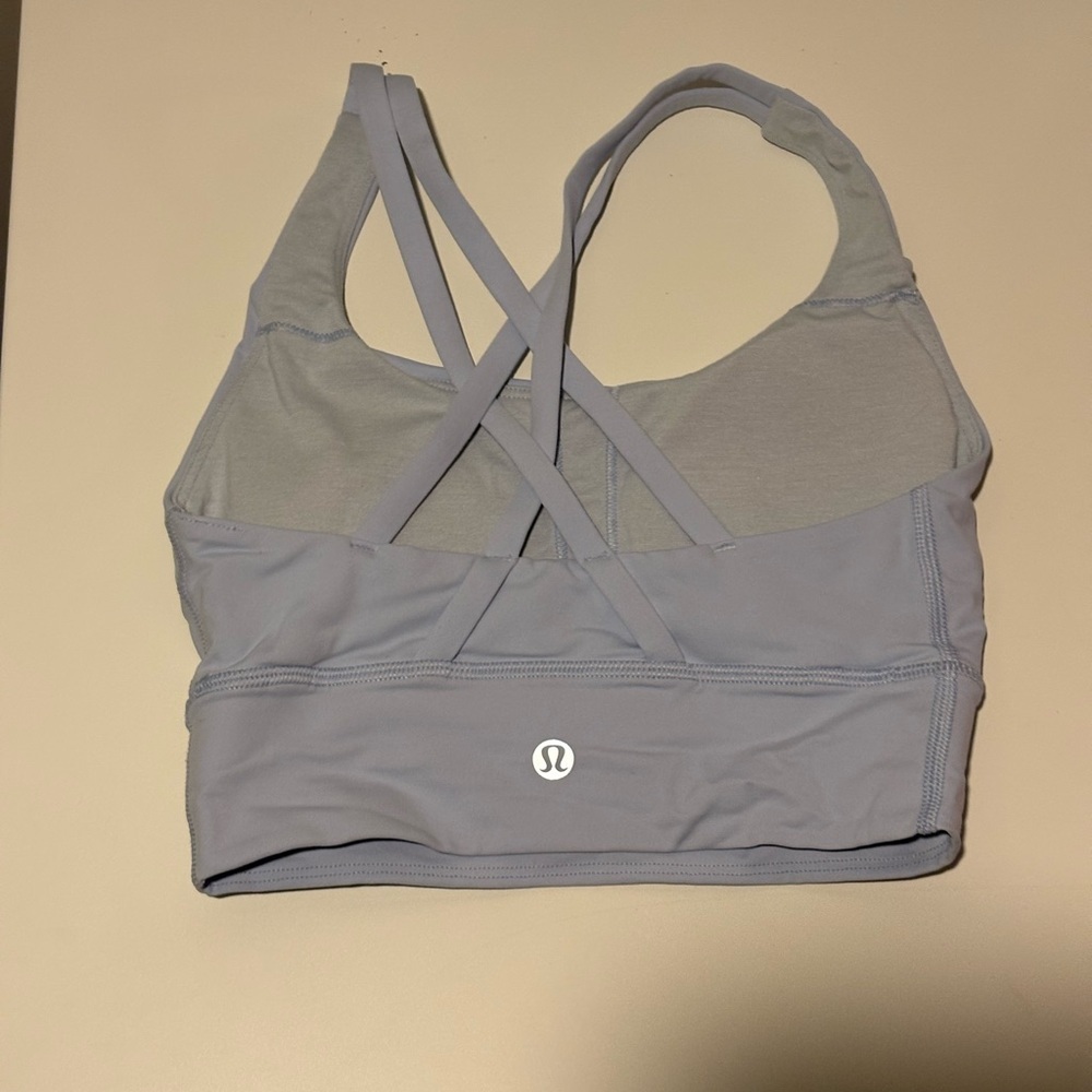 lululemon Blue Cross-Back Sports Bra